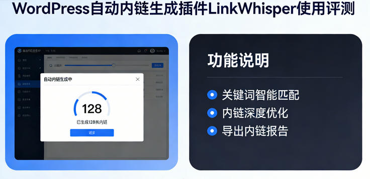 WordPress自动内链生成插件LinkWhisper使用评测