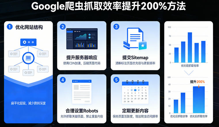 页面速度优化方法：让Google爬虫抓取效率提升200%